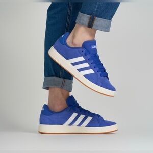 Adidas Blue and White Sneakers